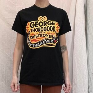 George Thorogood and the Destroyers 2016 Tour Tee‎ Shirt Small black unisex